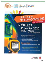 Affiche Nuits de la Thermographie
