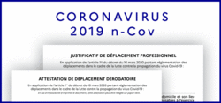 Attestion deplacement covid19