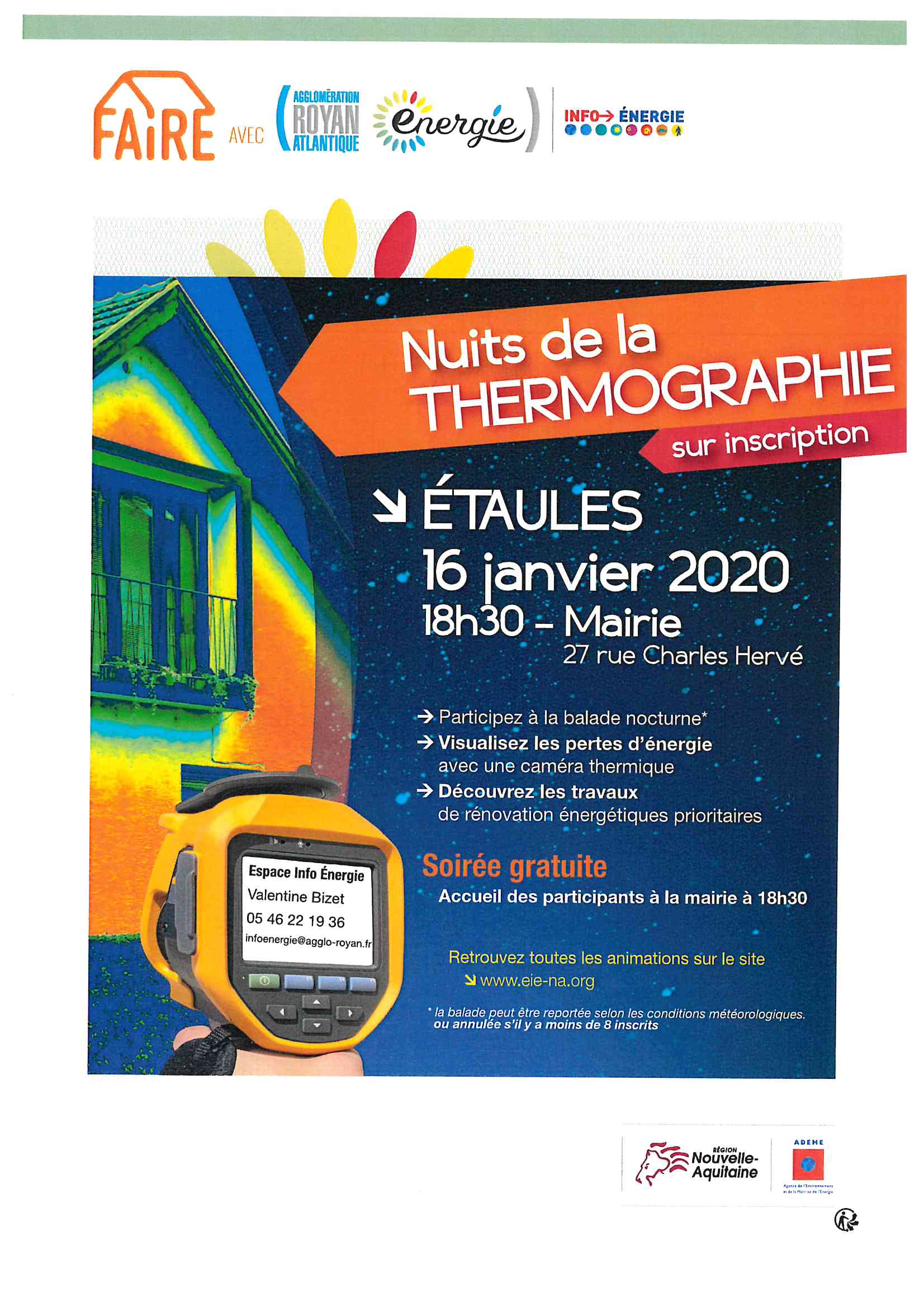 Affiche Nuits de la Thermographie