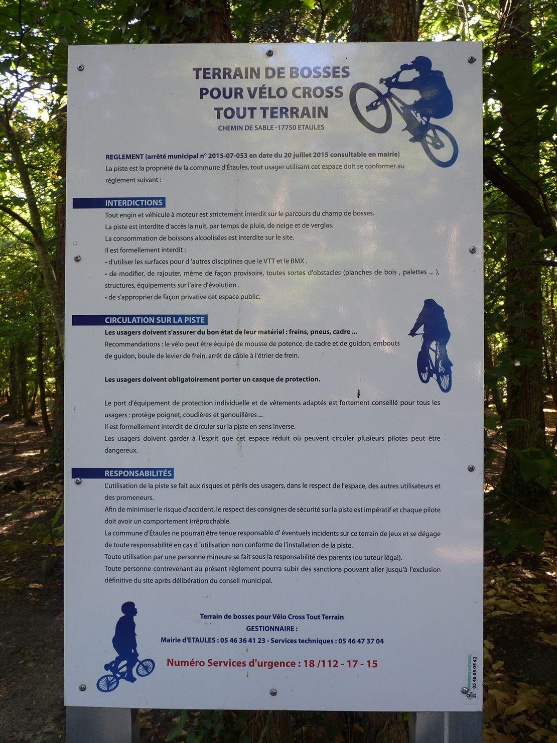 Instructions champs de bosse